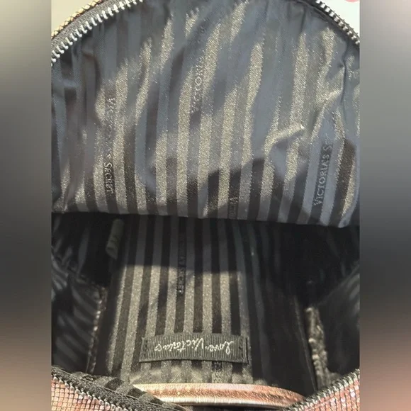 Victoria's Secret Metallic Rose Gold Mini Backpack - Picture 9 of 14